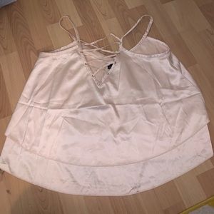 Silk fabric tank top